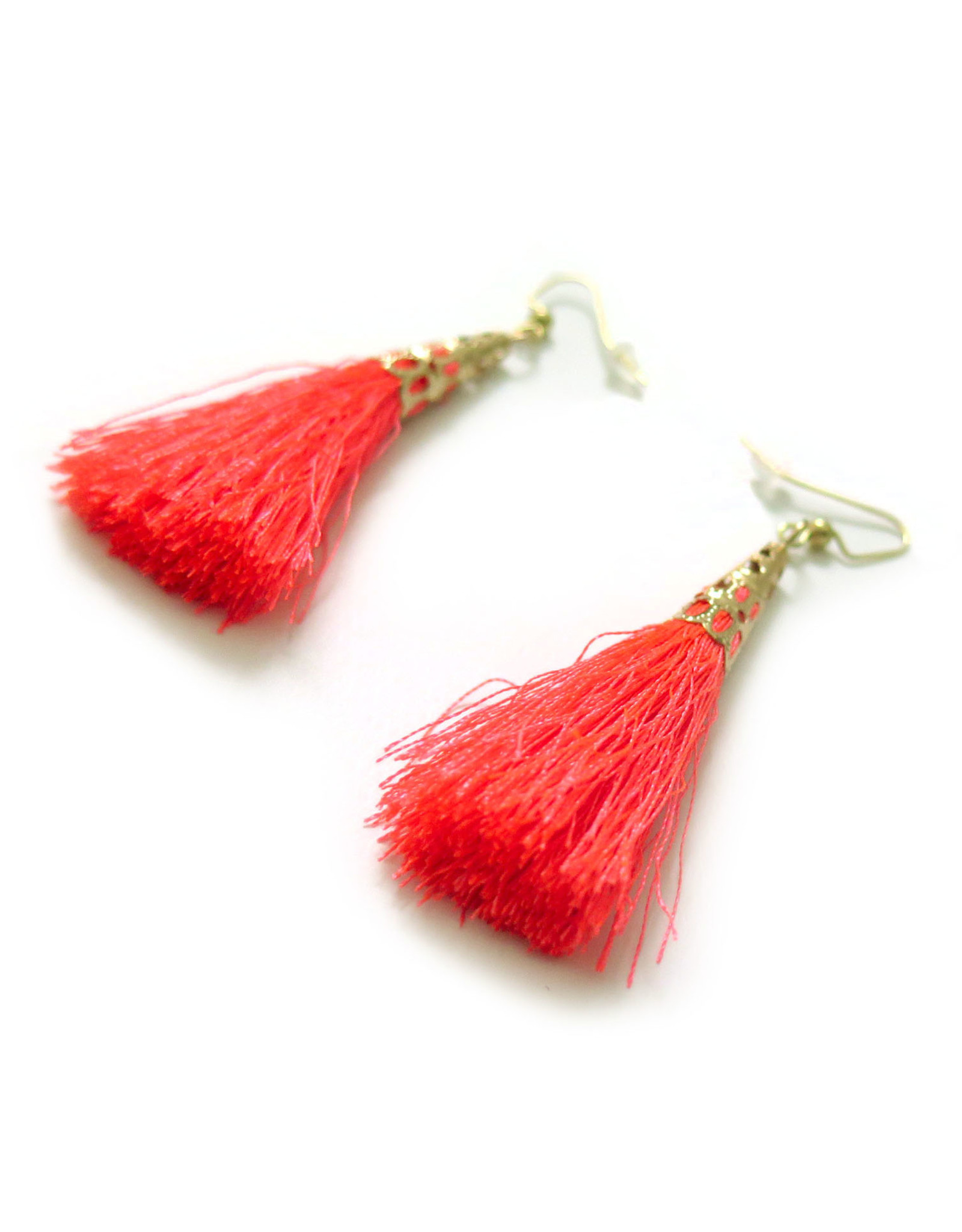 Hot Pink Tassle Earrings, Dana Diederich