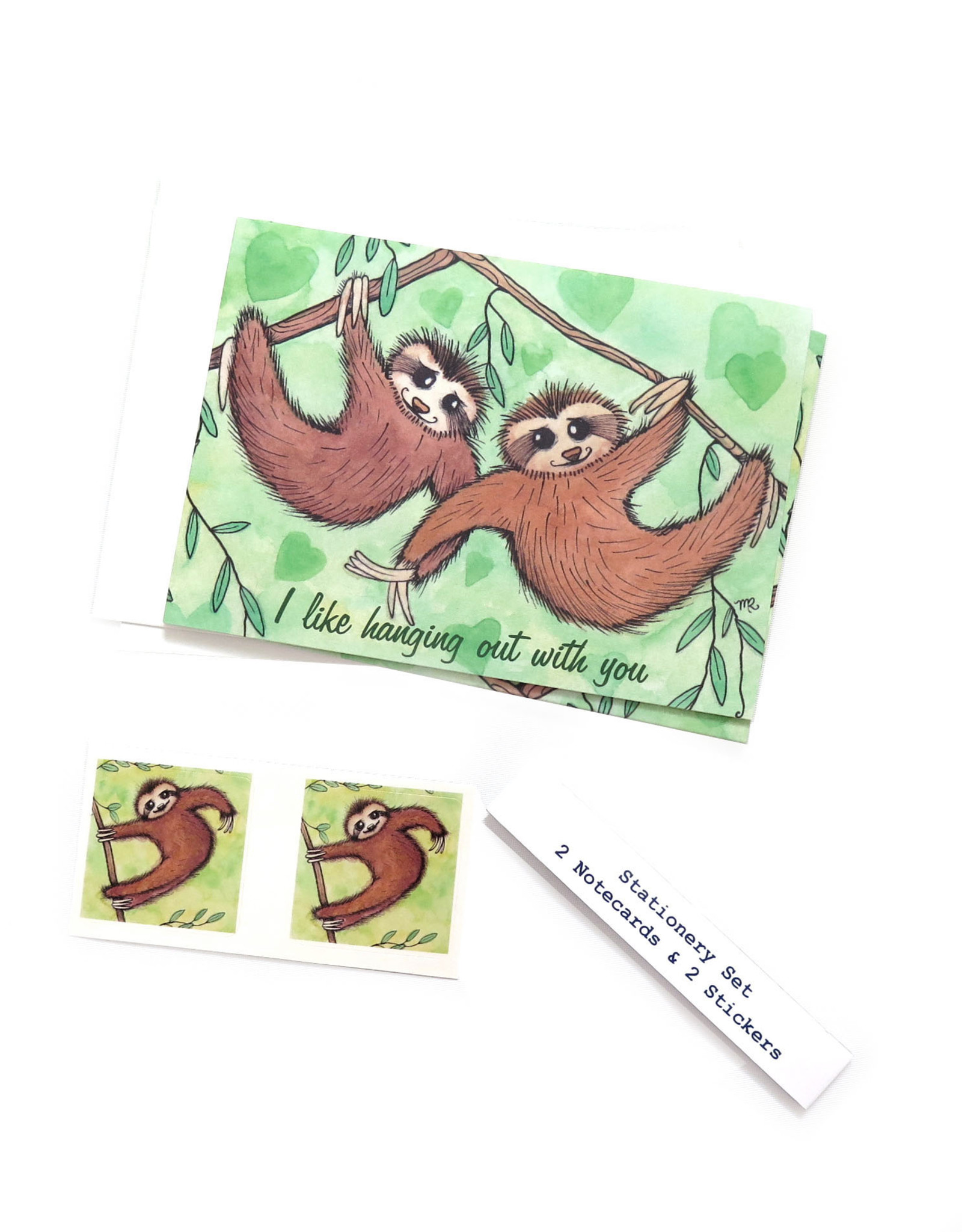 The Island Octopus Sloth Stationery Set by Melissa Rohr Gindling