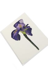 Purple Iris Greeting Card by Michele Williams