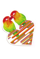Megan Rivera Love Birds Stickers by Megan Rivera