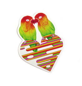 Megan Rivera Love Birds Stickers by Megan Rivera