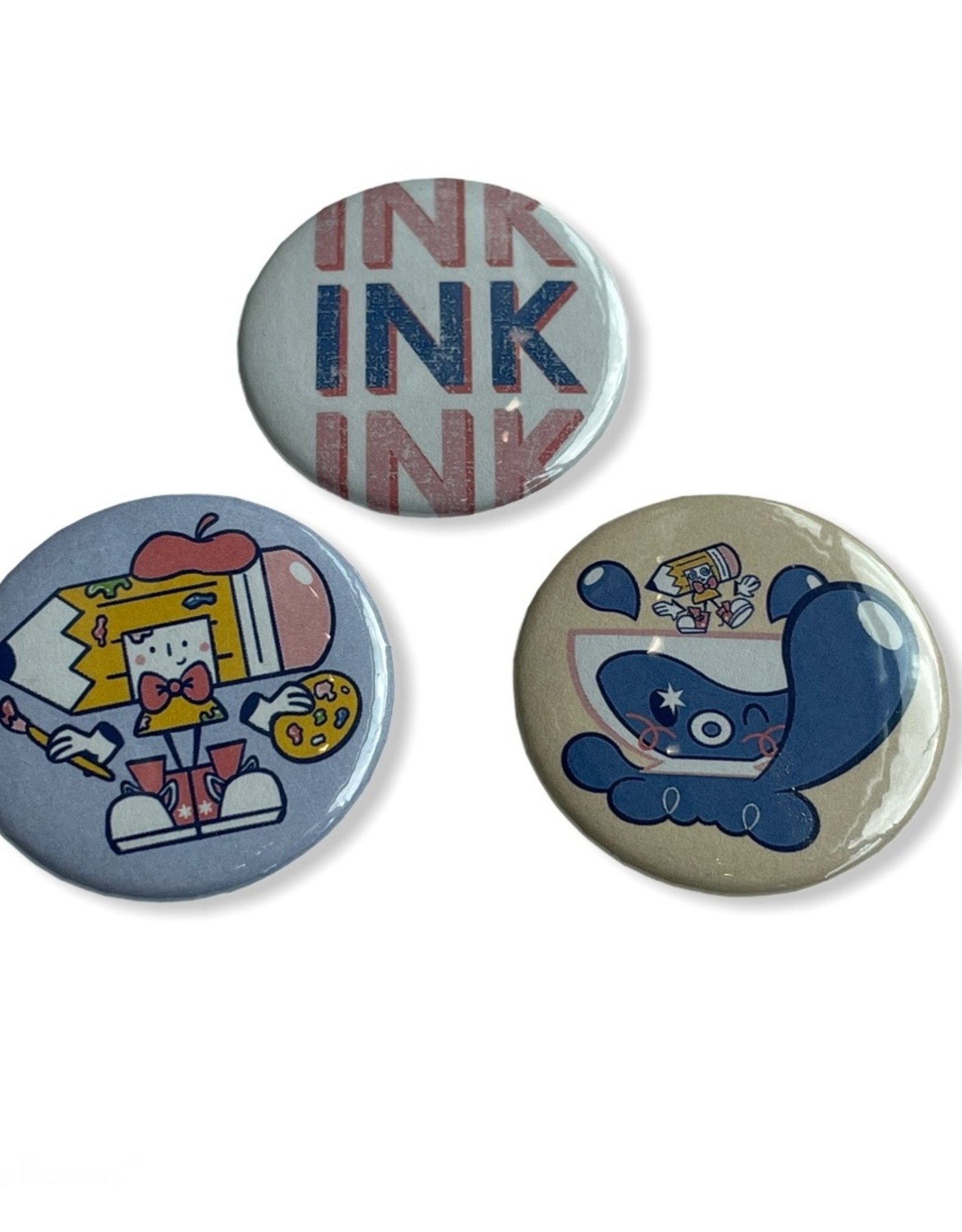 Illustration Student Group (ISG) INK Fest 2021 Button Pack (3)