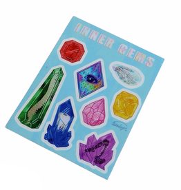 Inner Gems Sticker Sheet by Christina Bromley
