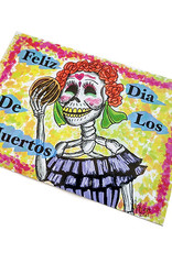 Lizzie Monsreal Día de los Muertos Postcard by Lizzie Monsreal