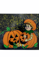 Lizzie Monsreal Pumpkin Baby Postcard by Lizzie Monsreal