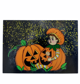 Lizzie Monsreal Pumpkin Baby Postcard by Lizzie Monsreal