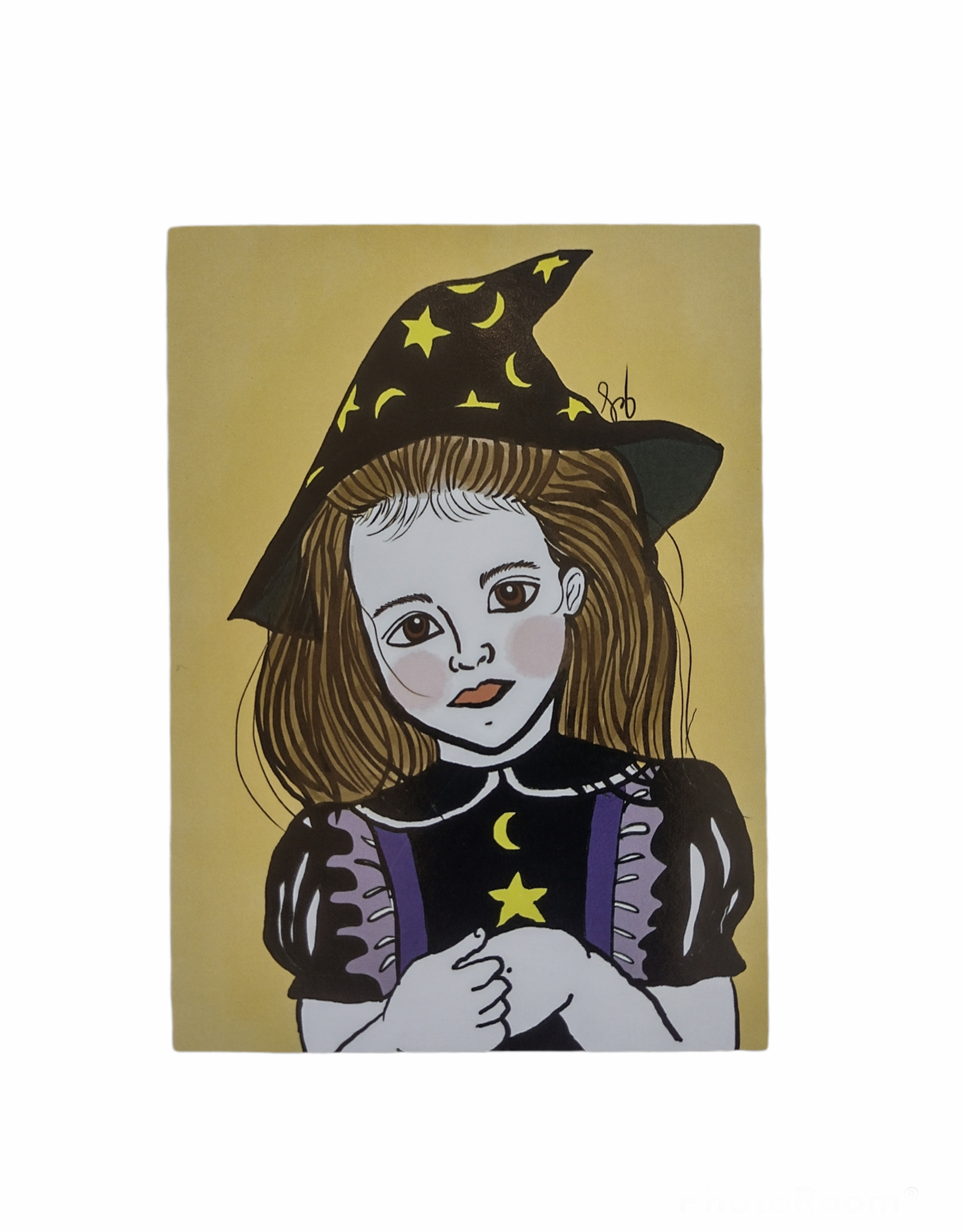 Lizzie Monsreal Witch Postcard by Lizzie Monsreal