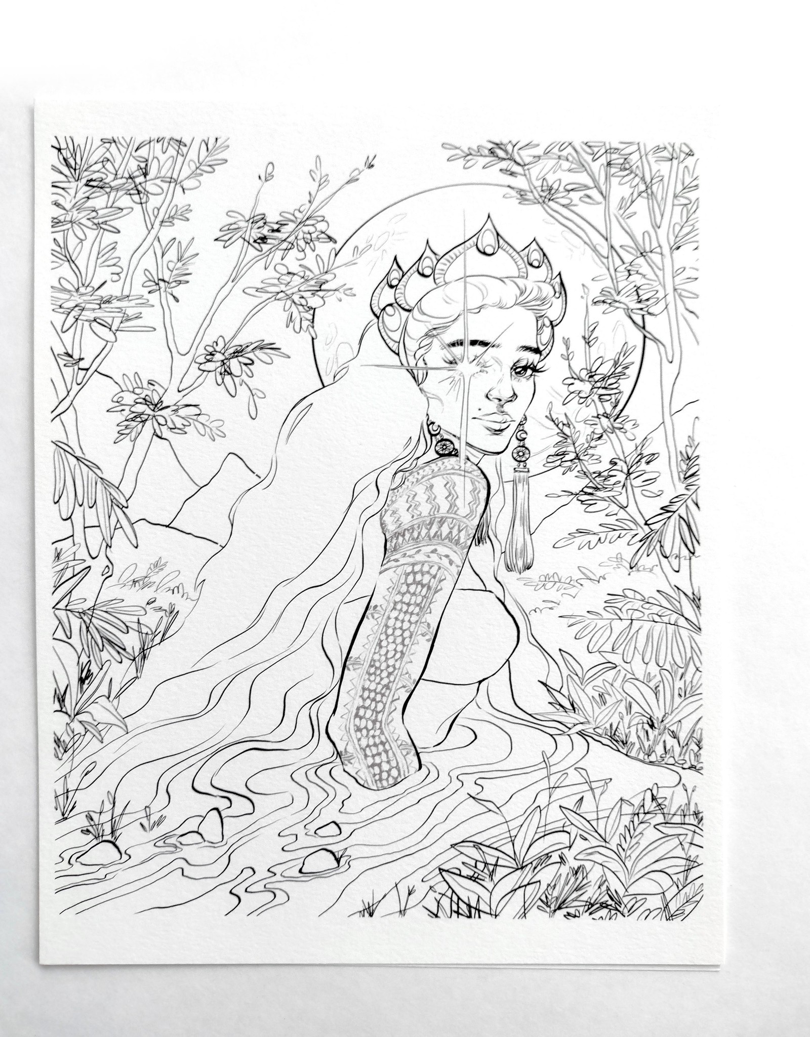 dark fairies coloring pages