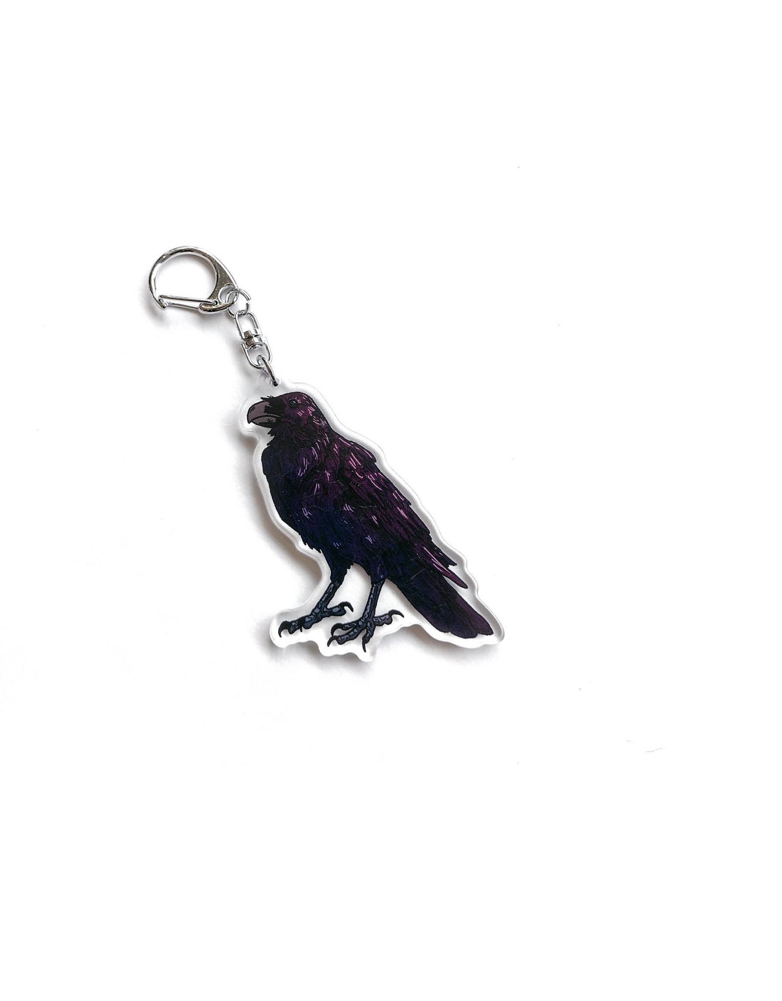 American Crow Acrylic Charm by Corvidsol