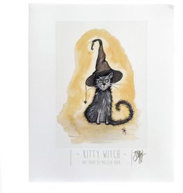 The Island Octopus "Kitty Witch" Art Print by Melissa Rohr Gindling