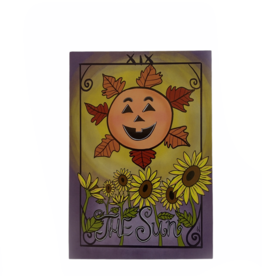 Lizzie Monsreal The Sun Tarot Postcard by Lizzie Monsreal