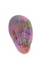 Opal Hand Missprint Sticker by Christina Bromley
