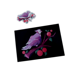 OrioleGardens "Blue Jay" print + sticker by OrioleGardens
