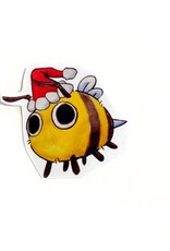 "Santa Bee" sticker by Archer Seaborn