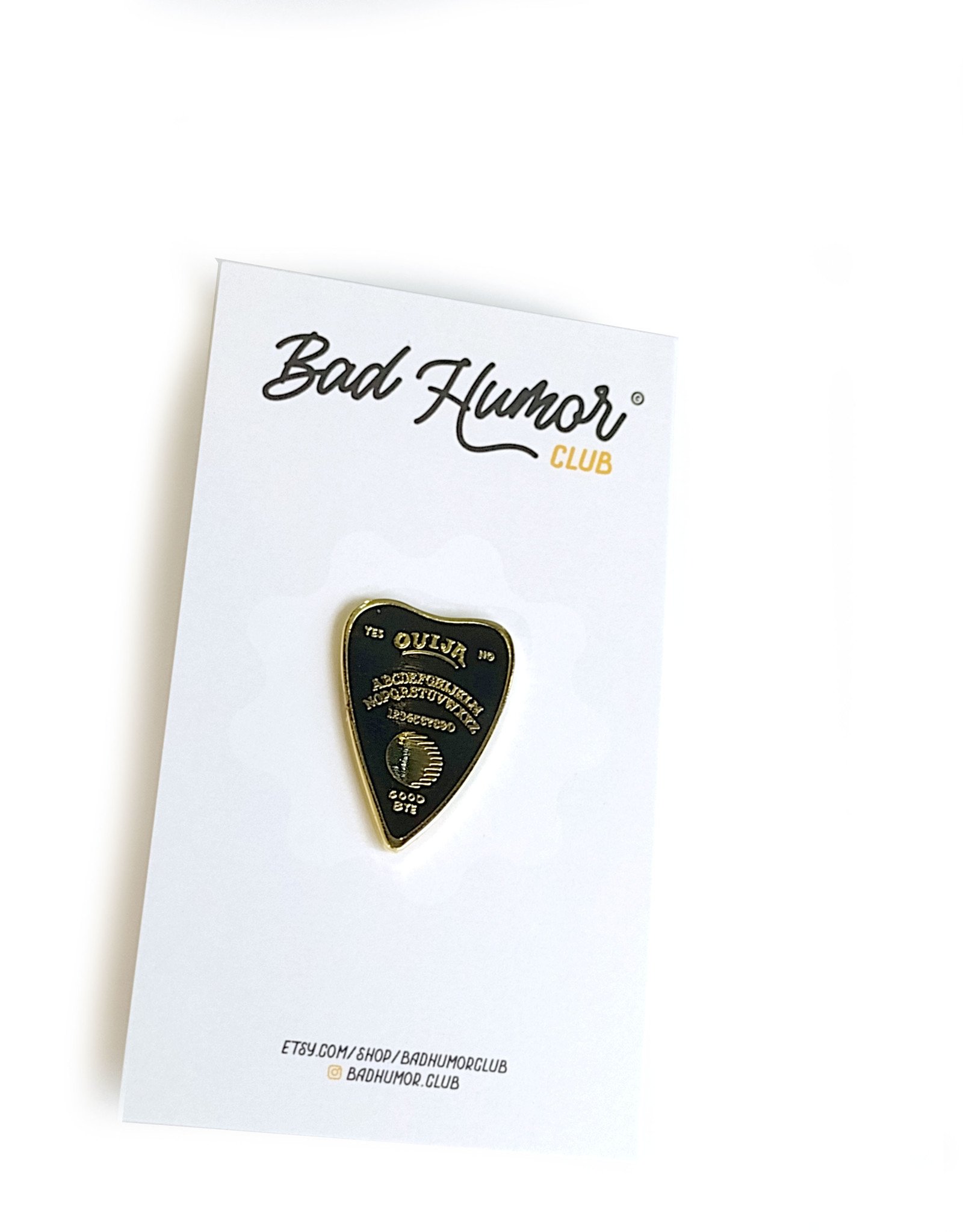 Bad Humor Club "Ouija Board Piece" enamel pin by Bad Humor Club