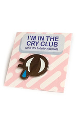 "Cry Club" Enamel Pin by Andrea Bell