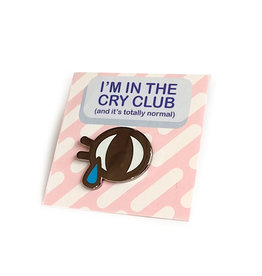 Andrea Bell "Cry Club" Enamel Pin by Andrea Bell
