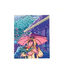 Andrea Bell "Umbrella" print by Andrea Bell