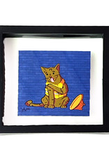 "Construction Cat #6" print by Andrea Magdaleno