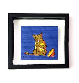 "Construction Cat #6" print by Andrea Magdaleno