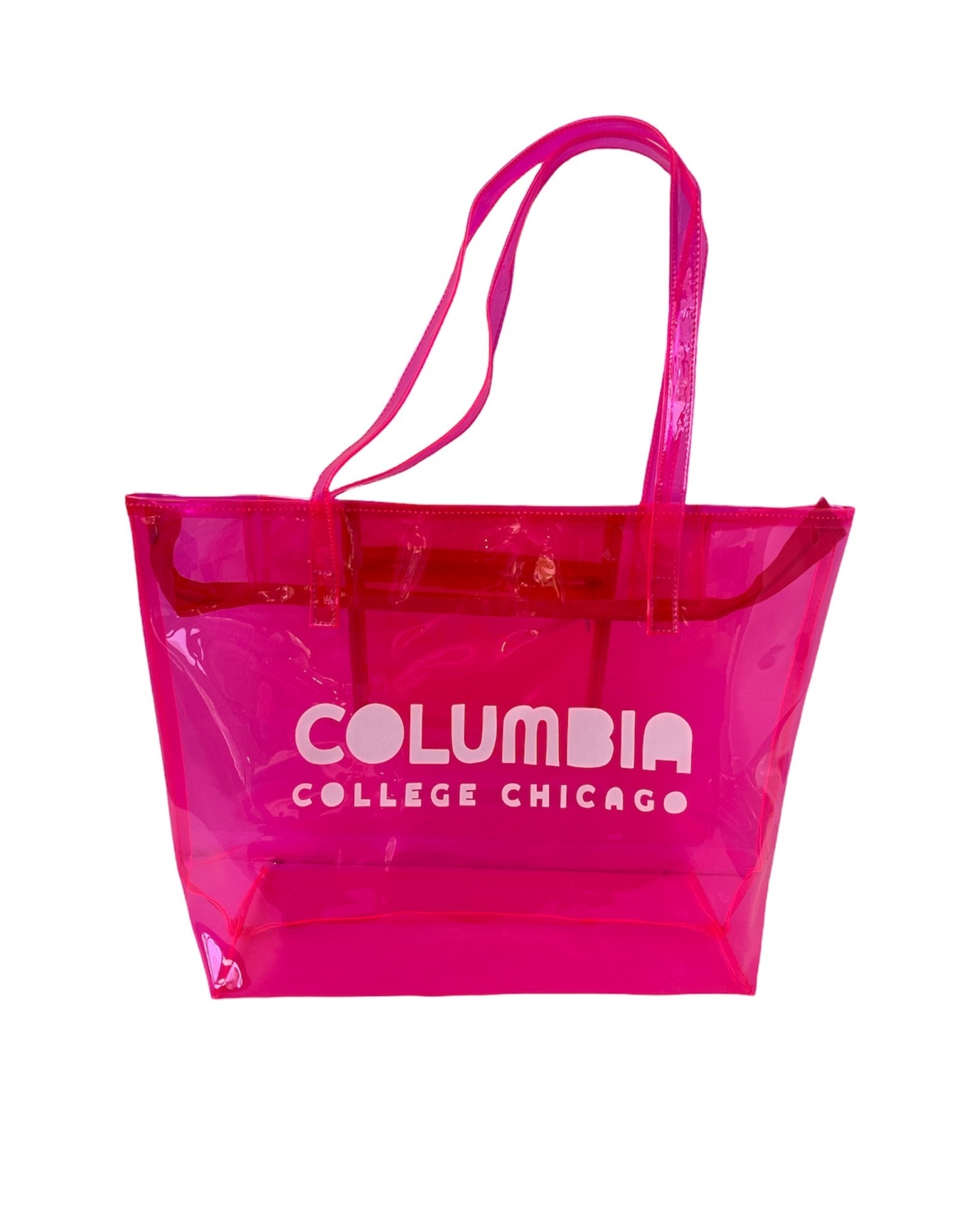 Columbia College Chicago Neon Pink Jelly Tote - Columbia College