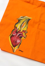 AMCV Orange Painted Tote Bag by AMCV