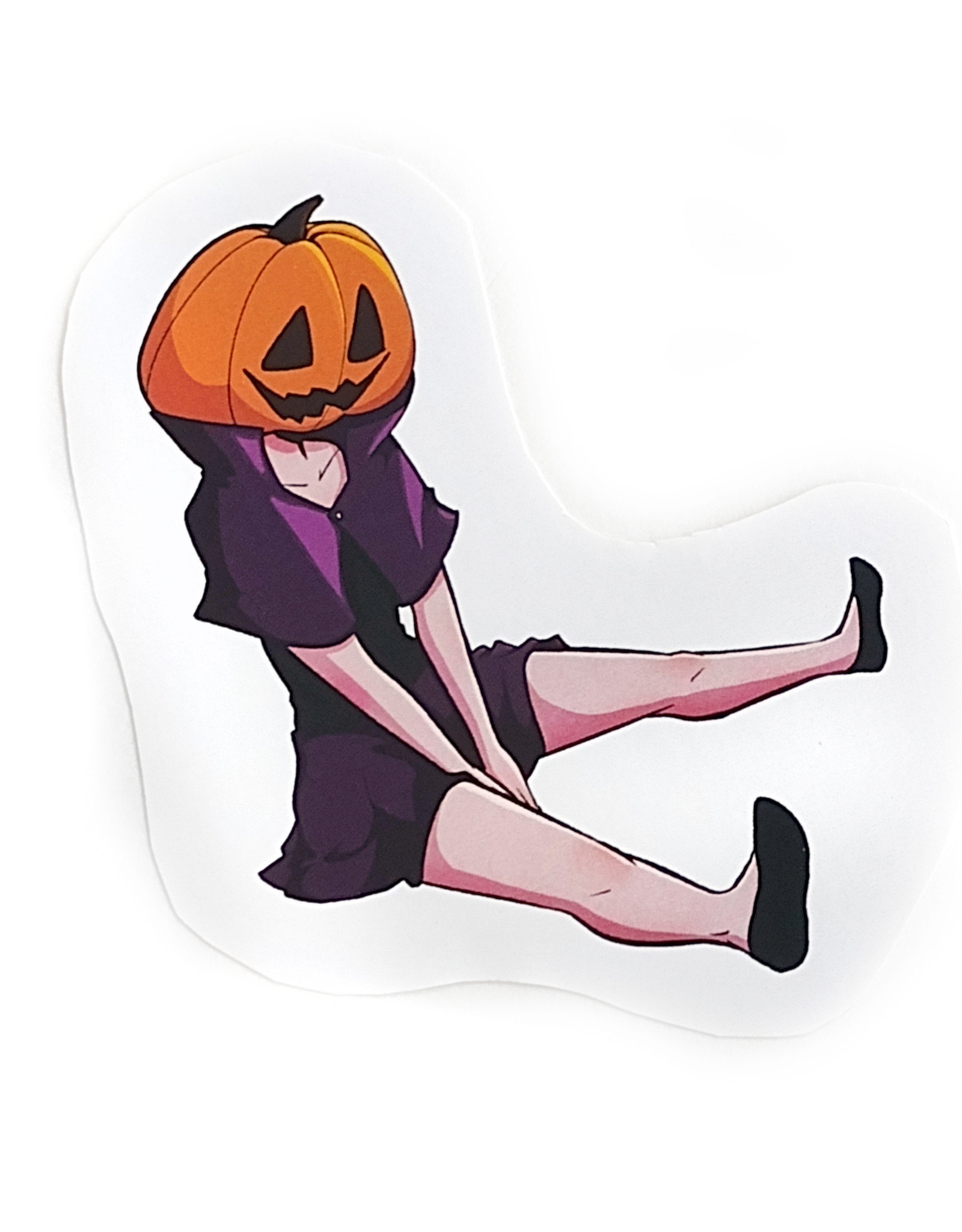 "Pumpkin Head" sticker by Anami