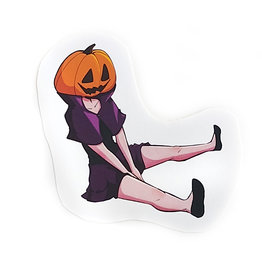 "Pumpkin Head" sticker by Anami