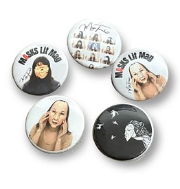 MASKS Lit Mag button (large - single button)