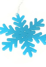 "Snowflake" Blue Acrylic Ornament by Hannah Brumfield