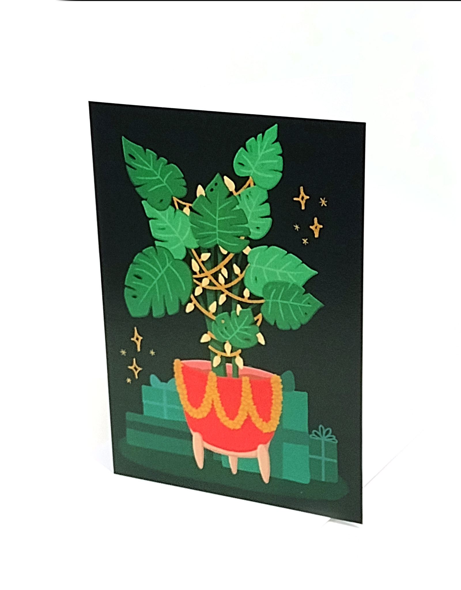 Plants Monstera greeting card by Paper Cat Co.