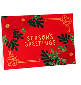 Classic Season's Greetings greeting card by Paper Cat Co.