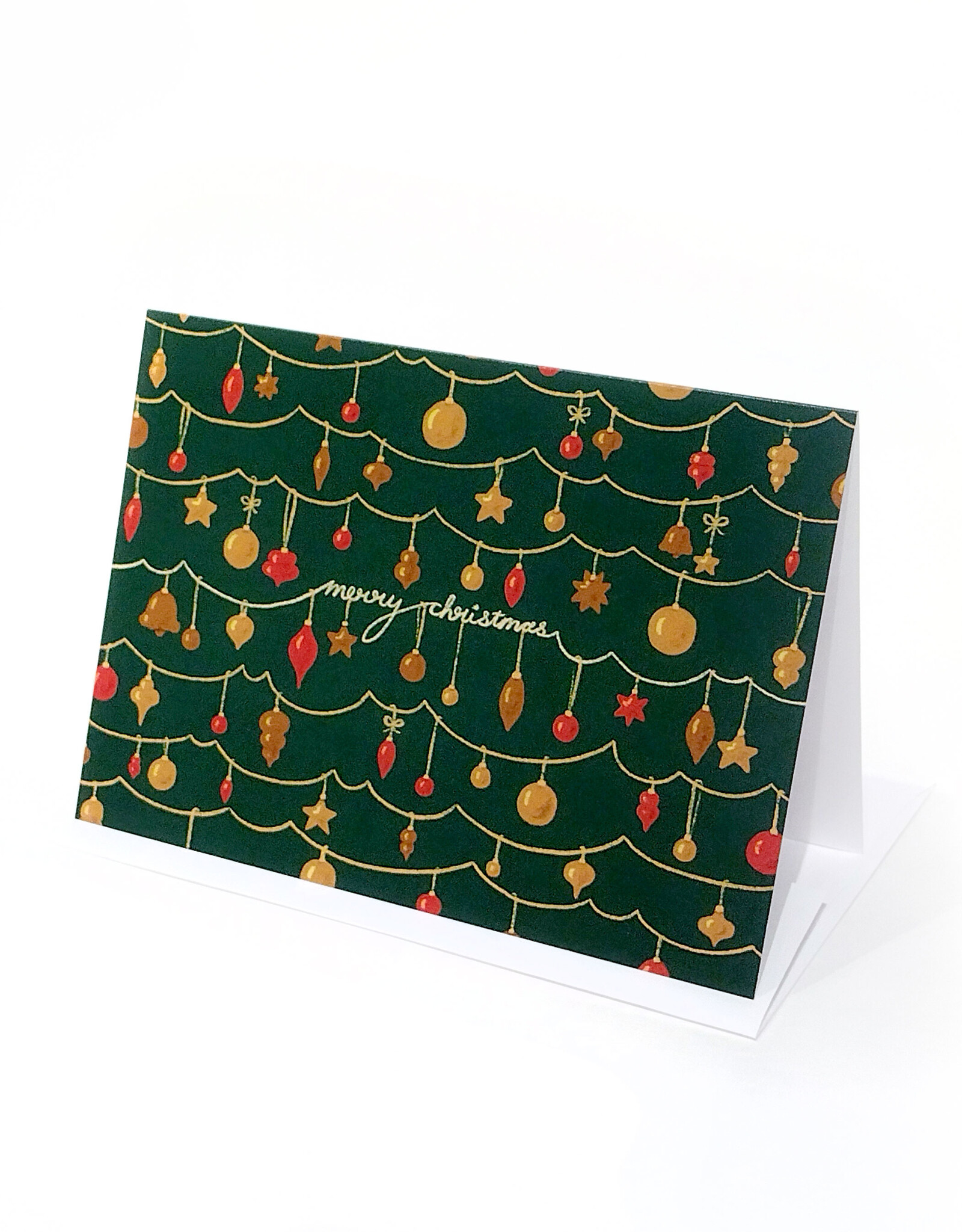Classic Ornaments greeting card by Paper Cat Co.