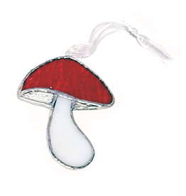 Red Mushroom Ornament by Madeline Gross