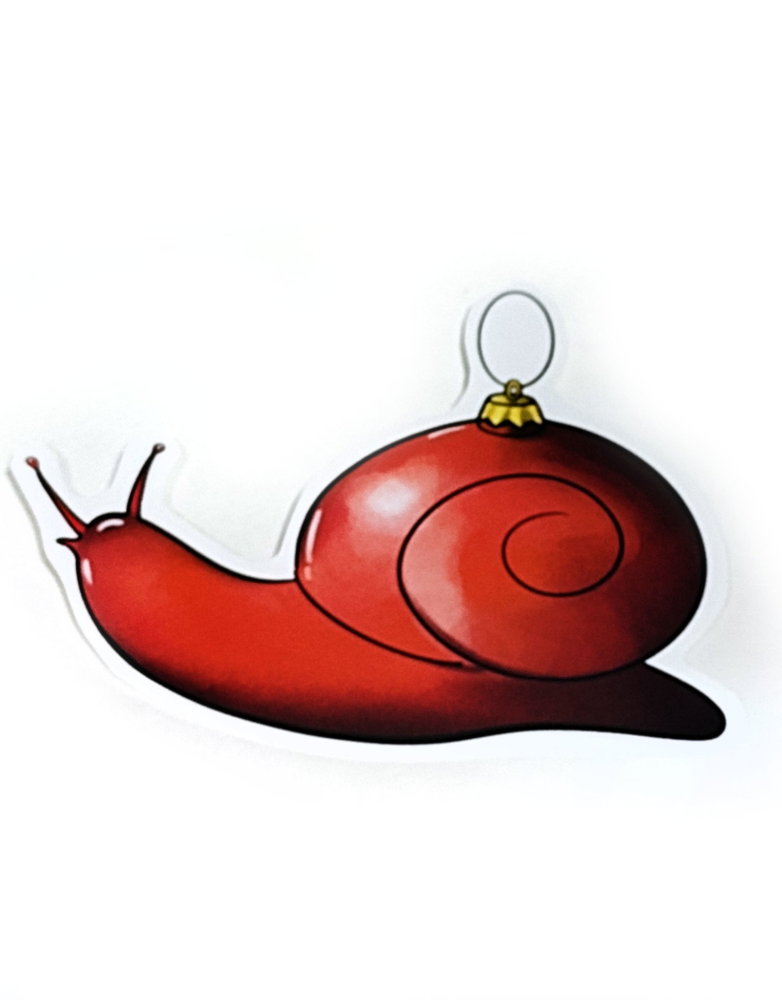 "Ornament Snail" Sticker  by Nick Hides Art