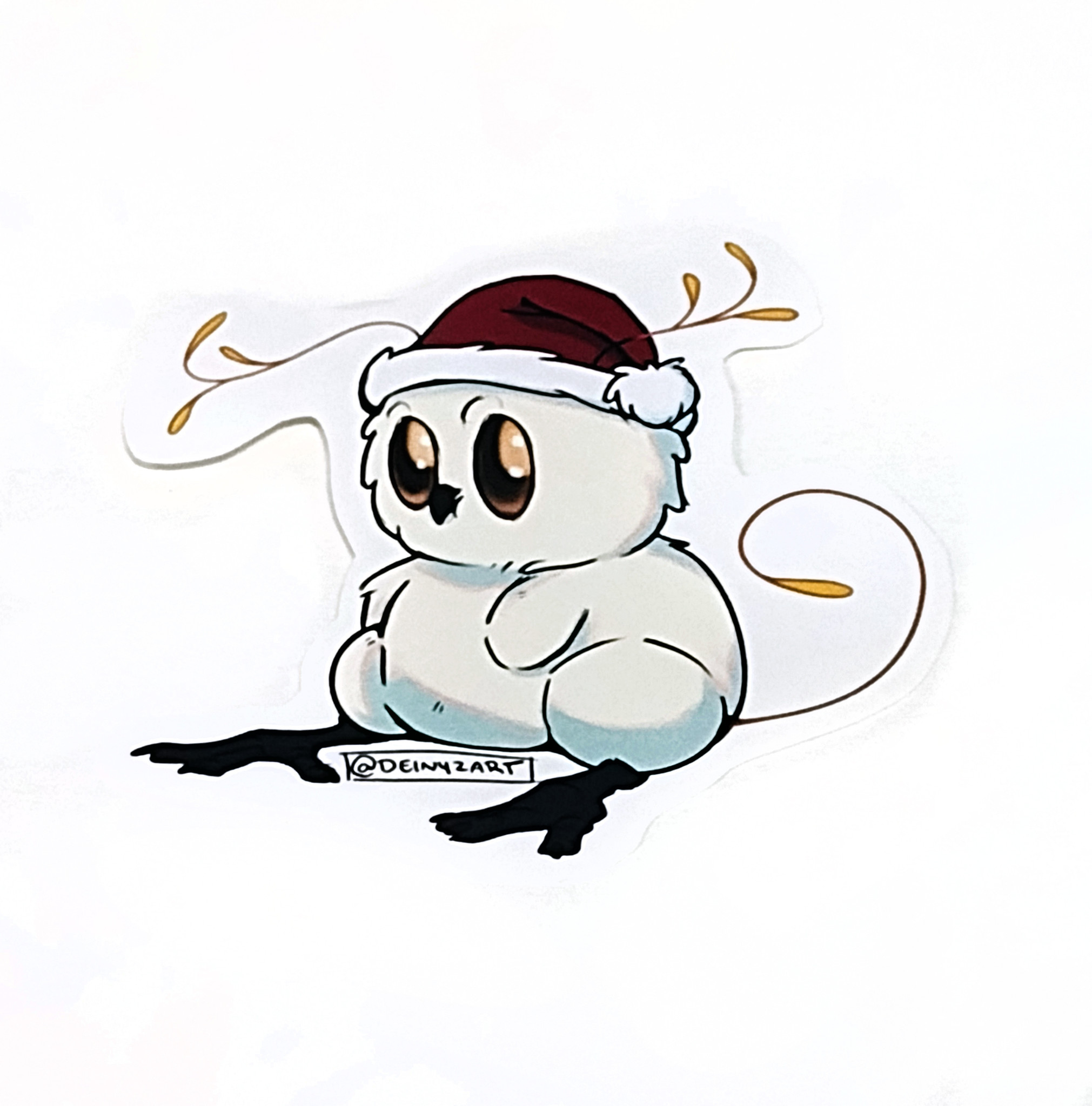 Santa Hat sticker by Deinyz's Creature Co - Columbia College Chicago Santa Hat sticker by Deinyz's Creature Co - Columbia College Chicago