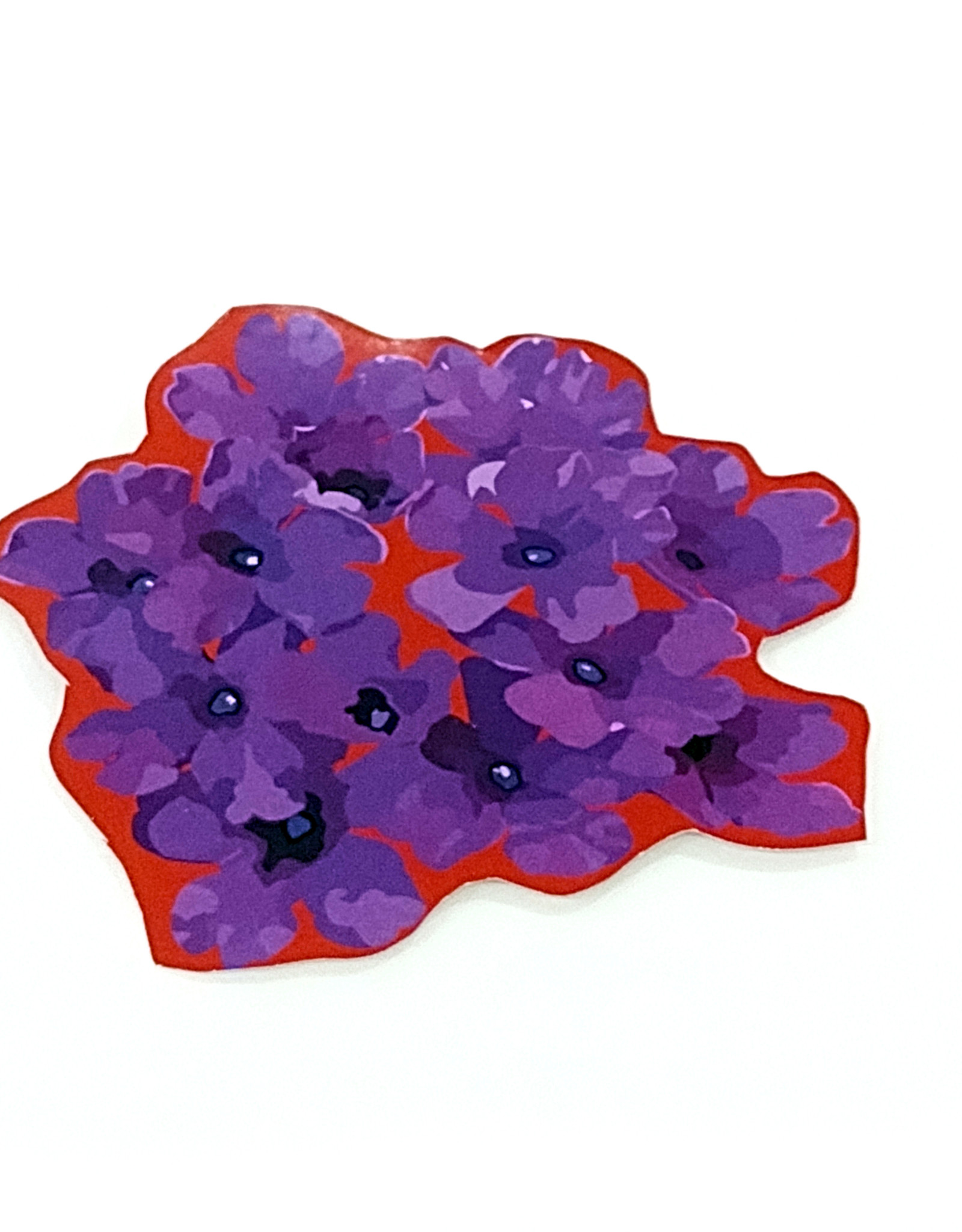 Small Purple Flower sticker by Zozzle.Art