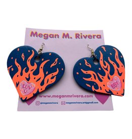 Megan Rivera Luv U BBY Earrings by Megan M. Rivera