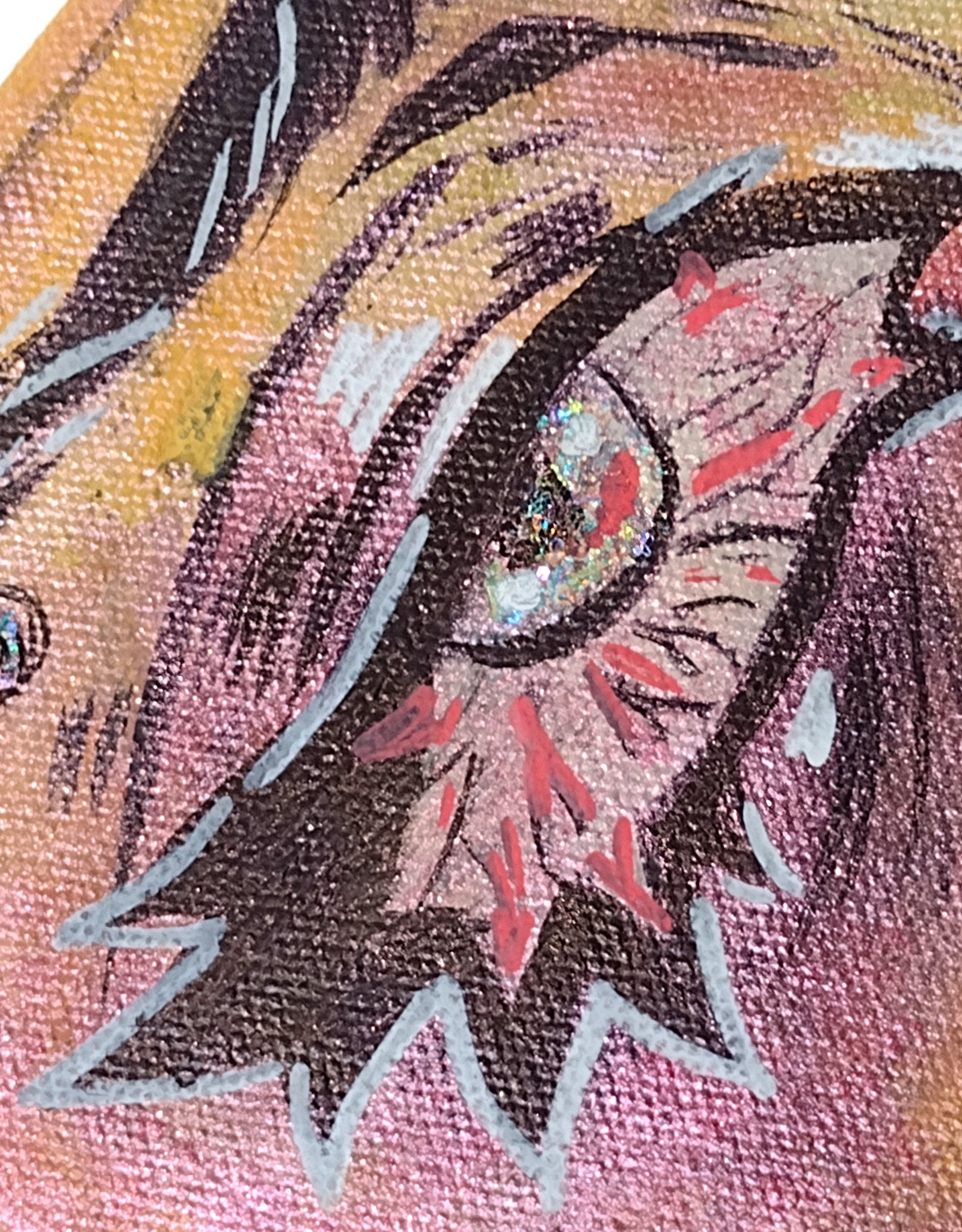 "Eye" painting on canvas by Devil Horns Art