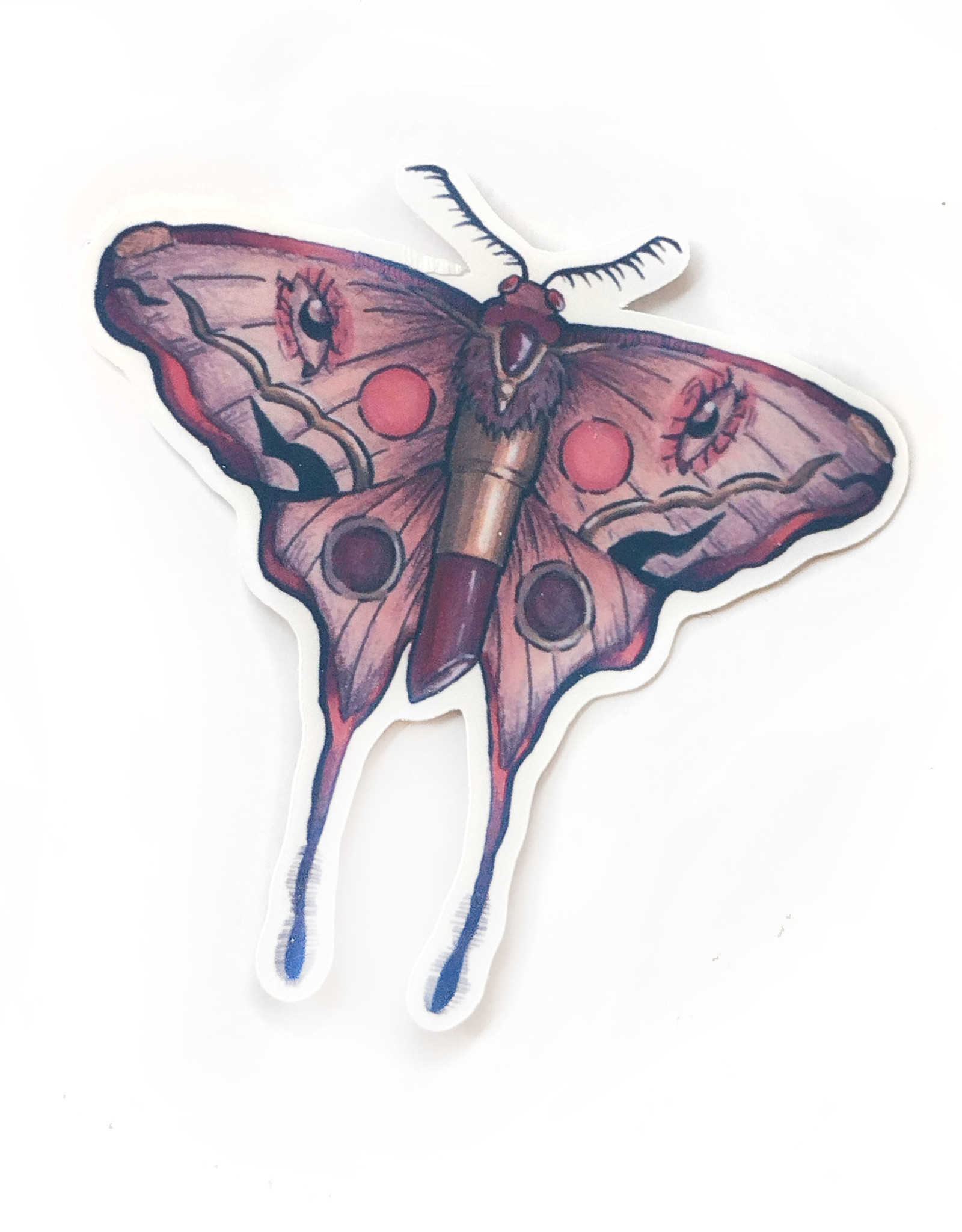 "Markup Moth" sticker by Giovanna Martin