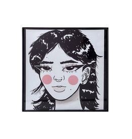 Framed "Rosy Cheeks" Print by Lotusfrogs