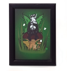 "Goth Fairy" framed digital print by agonzalezart