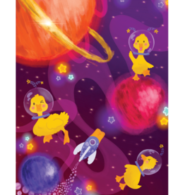 "Astro Ducks!" poster (12" x 18") by Dahlia Pena