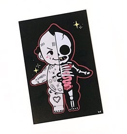 Bad to the Bone Mini Print by babbydoodlz