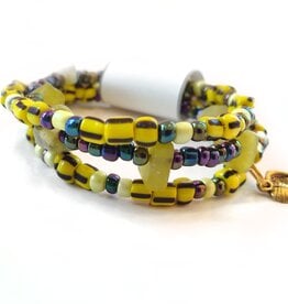 Yellow Coiled Bracelet by Muur Jewels