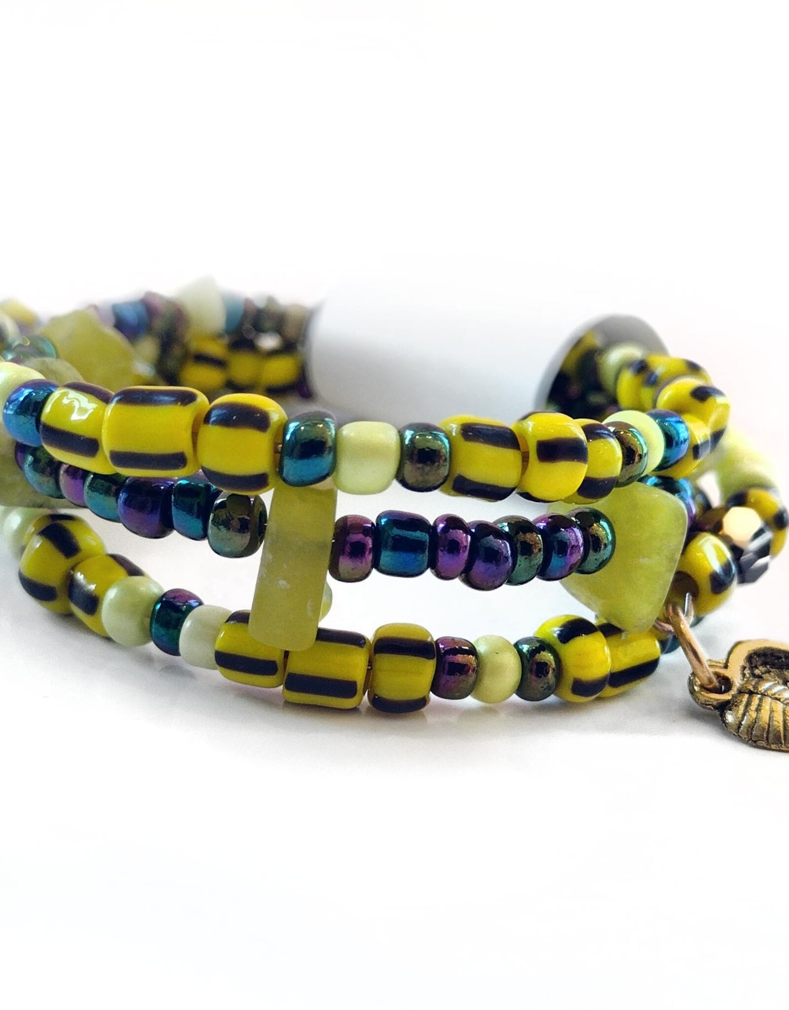 Yellow Coiled Bracelet by Muur Jewels