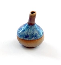 Mini Blue Ceramic Pot by Vivian Mary Co