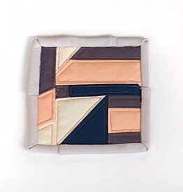 Modern Guilding 4"x4" Quilt by Caitlyn Brunner