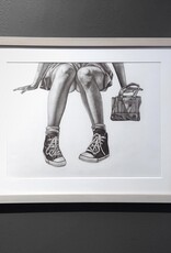 Maya Krueger Art Drawing for “pick you up at 7” FRAMED by Maya Krueger Art