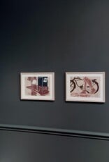 Maya Krueger Art "love letters" FRAMED screenprint by Maya Krueger